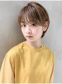 【mee.】ハセガワヒトシ スッキリベージュカラー ショートヘア