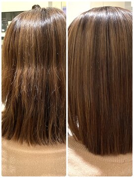 トリコ心斎橋(trico) 速効性◎ビフォーありエイジングハイダメージ毛で美髪★天使の輪