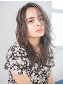 大人可愛い美髪ハイライトグレージュ20代30代93