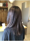 自然なストレート