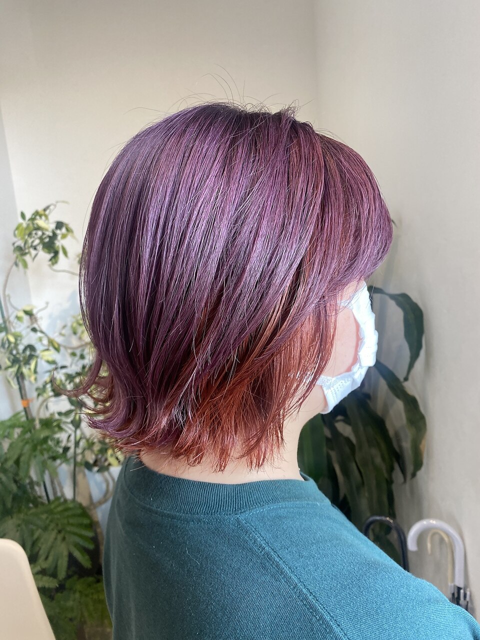 オレンジ × バイオレット：L184700792｜スレッド(SRED)のヘアスタイル