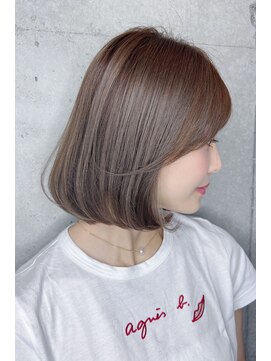 クーエフー(coo et fuu) 10代20代30代40代50代 前髪　マチルダボブ　ミントアッシュ藤沢