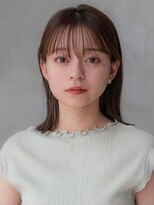 ハバナ 渋谷(HAVANA) 似合わせ大人可愛いグレージュカラー斜めバングショートロング