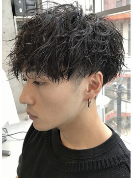 フィフス 栄(fifth) ツイストスパイラルパーマメンズマッシュ波巻きスパイラルパーマ