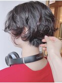 【morio原宿】スパイラルパーマ　ハンサムショート　くるくる