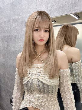 リリー(Lilley) 【lilley 稲永麻衣】ブリーチ+レイヤーカット+天神韓国ヘア