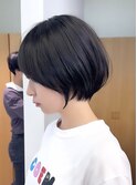 小顔可愛い大人ショートボブ