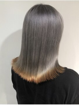 ヘアサロン ハクギンザ(hair salon haku GINZA) 【haku/川口】外ハネロブ×裾カラー【銀座/銀座5丁目】