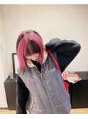 pink×black