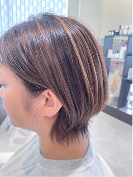 アメイジングヘアー 美沢店(AMAZING HAIR) ショートボブ/ハイライト/白髪ぼかし/立体感/20代30代40代