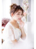ゆるふわお団子ヘアセット♪