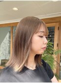 ブリーチなしベージュ