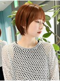 マッシュショート×透明感カラーAYA24