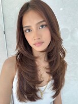 シエロビューティー(CIELO beauty)&nbsp;ハイライトカラーミルクティーベージュレイヤーカット