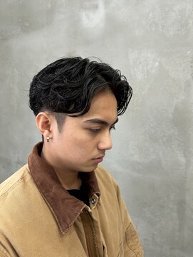 スイッチ(men's SWITCH) ラルフカールメンズパーママッシュ刈り上げレイヤーツーブロック