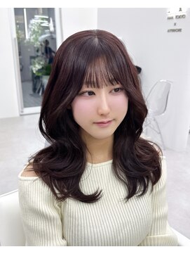 アマトウキョウ アユンチェ(AMA TOKYO×AYUNCHE) 韓国ヘア　2wayバング  レイヤーカット くびれヘア  顔周り/