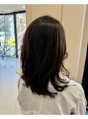 ウェーブミディアム似合わせカットボ ブルフ/30代　40代　50代