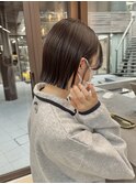 似合わせカット ボブヘア 縮毛矯正 ミニボブ 切りっぱなしボブ