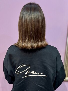 レジュール Rejouir くすみカラー/くすみベージュ/外ハネボブ/艶髪