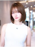切りっぱなしボブ韓国風レイヤーカット髪質改善トリートメント