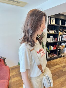 シアン ヘア デザイン(cyan hair design) 【cyan】ロングレイヤー×ラベンダーカラー