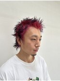 派手髪スパイキーショート