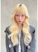 【Lloyd大宮】ブロンド×韓国風ウェーブ巻き
