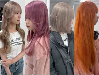 シー ヘアデザイン(see hair design)の写真/【ブリーチ/デザインカラーに特化したスタイリスト在籍】発色・色落ちまで計算しトレンド×似合わせを実現!