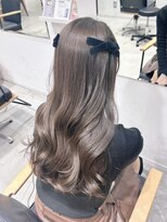 ビューバイネオリーブ 用賀店(Beau'r by neolive)&nbsp;黒髪クラゲヘアーオリーブグレー小顔ココアベージュ[用賀]