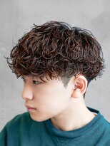 リロン 新宿(RIRON)&nbsp;【RIRON】茶髪マッシュ×波巻きスパイラルパーマ