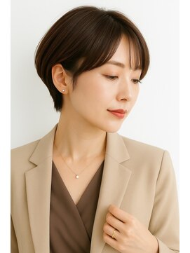 ゲイン(Gain) ショートカット・レイヤーカット×白髪ぼかし