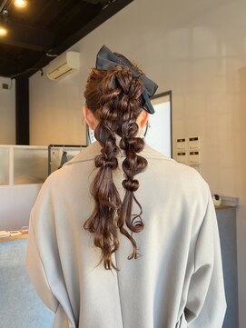 編みおろしツイン