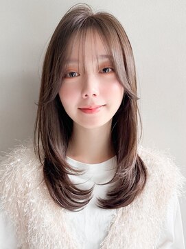 リヤン 表参道(lyann) 結べるボブワンカールサイドバングデジタルパーマ外ハネボブ