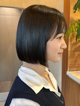 ロンド ボーイ 表参道(Lond BOY) グレーブラウン似合わせカット/ミニボブレイヤー/ダークアッシュ