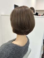 エムプラス(m+) 【辻】レイヤーボブ×マットベージュカラー