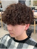 波巻きスパイラルパーマメンズマッシュパーマシャドウパーマ韓国