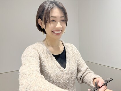 Ruufus恵比寿南/白髪ぼかしハイライト/ショートボブ/髪質改善の写真