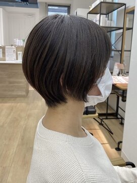 ワンマイル 八潮店(one mile) 30代40代50代◎白髪染めリタッチカラー丸みショート八潮