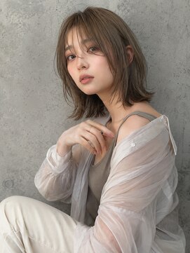 ピース バイ シータ(PEACE by CITA) 【アキヒロ】レイヤーボブ×オリーブベージュ20代30代40代透明感