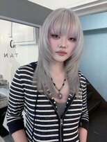 丹&nbsp;long layer × white blond 【10cmのリタッチを繋げる】