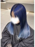 ブルー×ライトブルー グラデーション