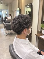 Men's U-AMBOISE  寝屋川/メンズパーマ/ブリーチ/白髪ぼかし/ハイライト&nbsp;ツイストスパイラルパーマ