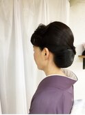 しっとり上品お着物大人セット 結婚式 お呼ばれヘア