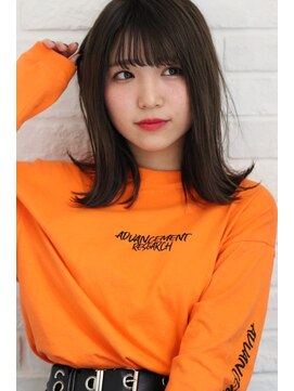 アッシュ 荻窪店(Ash) 外はねワンレンミディアムヘア