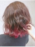 ｒｕｂｙｒｅｄ×ｏｒａｎｇｅ　インナーカラー