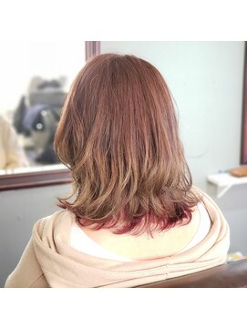 スプーン(SPOON) グラデーションの中にインナーカラー