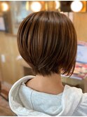 前下がりボブ/ニュアンスカラー/グレーベージュ◎30代40代