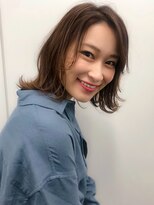 【田村】黒髮くびれエアリーミディアムレイヤー春ボブ20代30代