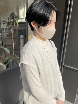 ヘアーアイスカルテット(HAIR ICI QUARTET) ショート　ブルーブラック　ハンサムショート