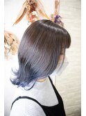 『Aura  Beaut京都』バレイヤージュ ハイライト コルトンブルー